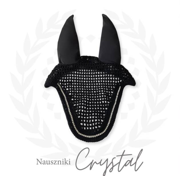JD Nauszniki Crystal, czarne, full