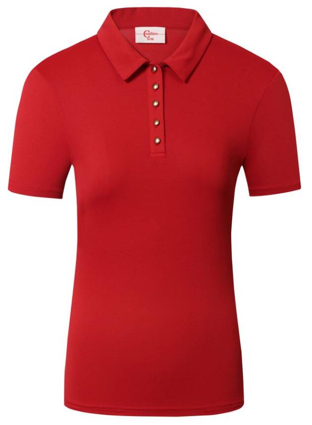 Koszulka Polo S/S 2023 Covalliero, czerwona, XL