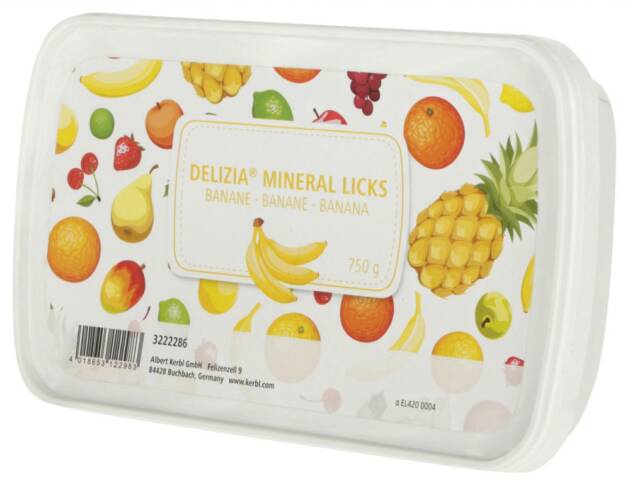 Lizawka “Mineral Licks” – Delizia, bananowa, 750g.