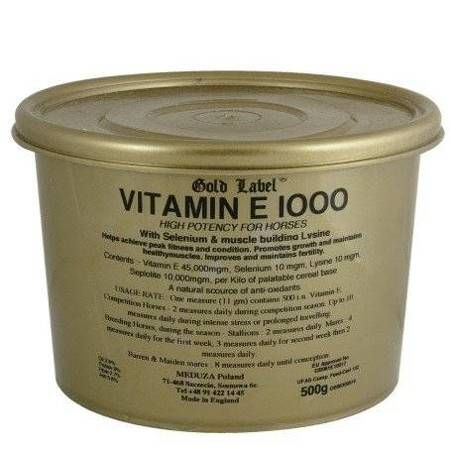 Wit.E selen lizyna”Vitamin E 1000″-Gold Label 500g