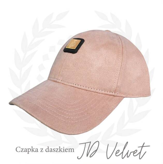 Czapka z daszkiem “Velvet” – JD ATTACK różowa