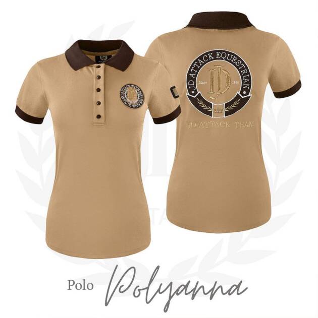 Koszulka polo “Pollyanna” – JD ATTACK beżowa S