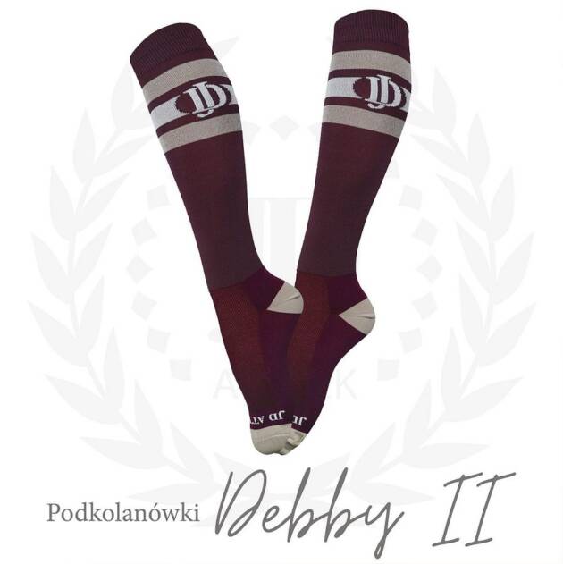 Podkolanówki “Debby II” – JD ATTACK bordowe 35-38