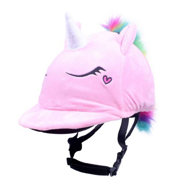 Czapka na kask “Unicorn” – QHP, różowy jednorożec