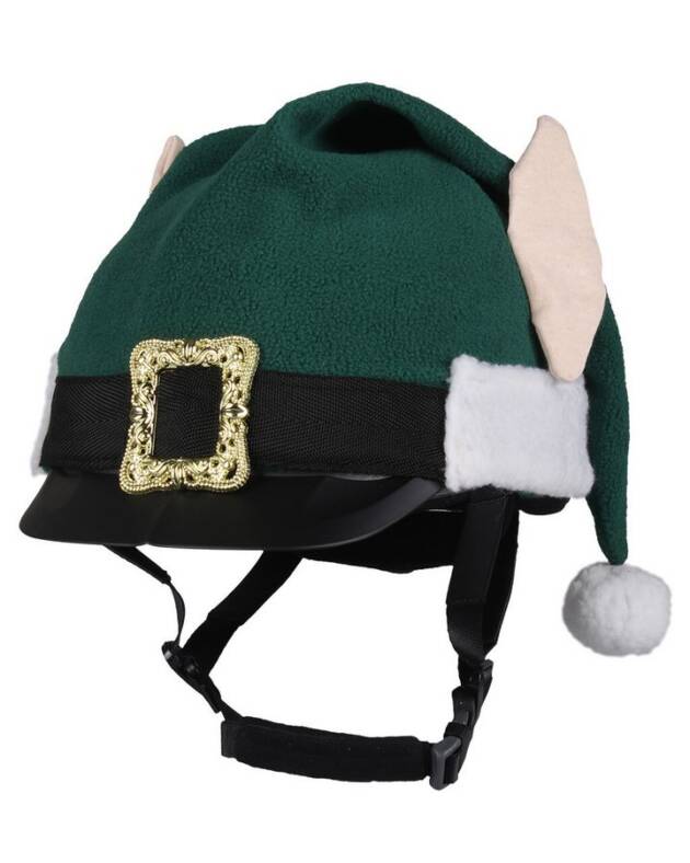 Czapka na kask, świąteczna – QHP, zielona